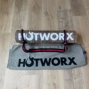 HOTWORX Brown and Gray Exercise Mat Set
